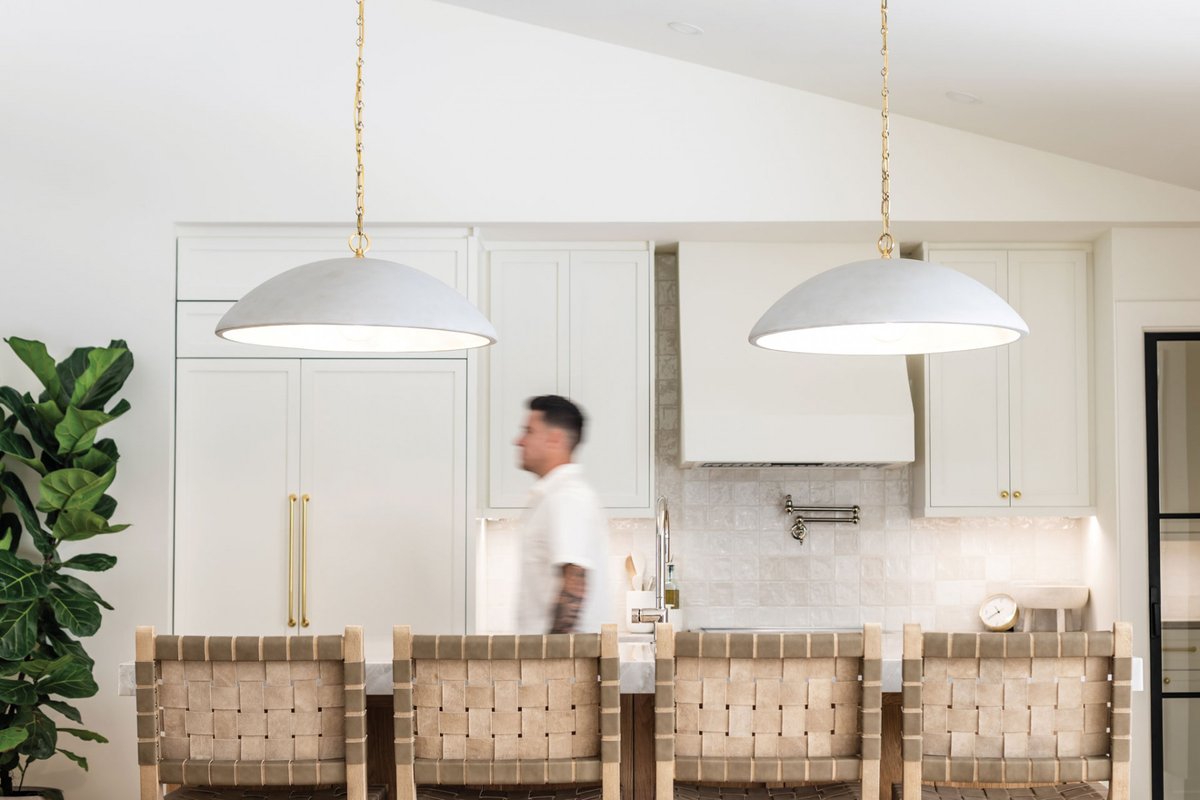 Michael Murphy in a Hammer and Hand kitchen, photographed for Gulfshore Life